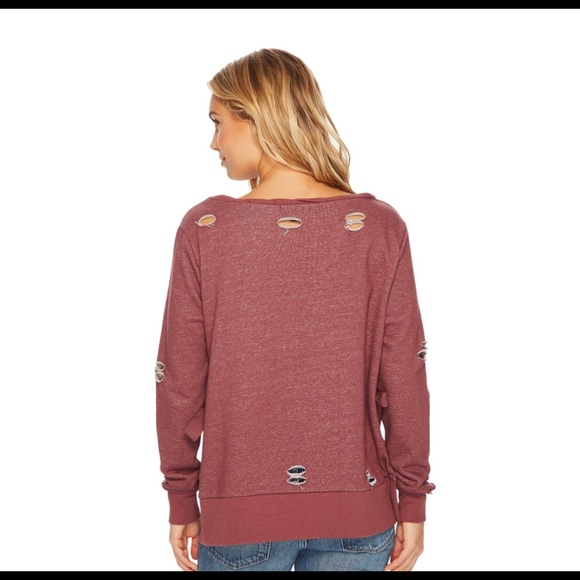 Romeo & Juliet Couture Distressed Sweatshirt (NWT) - Picture 4 of 7